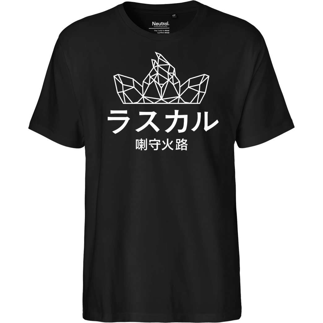 Sephiron Sephiron - Japan Schlingel Block T-Shirt Fairtrade T-Shirt - schwarz