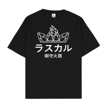 Sephiron - Japan Schlingel Block Oversize T-Shirt - Schwarz