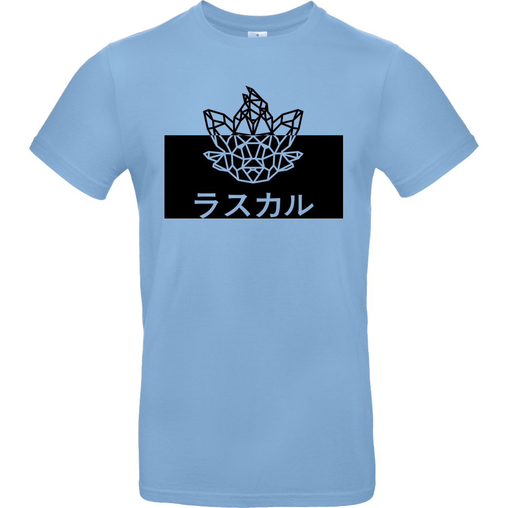 Sephiron Sephiron - Japan Schlingel Kanji & Kana T-Shirt B&C EXACT 190 - Hellblau