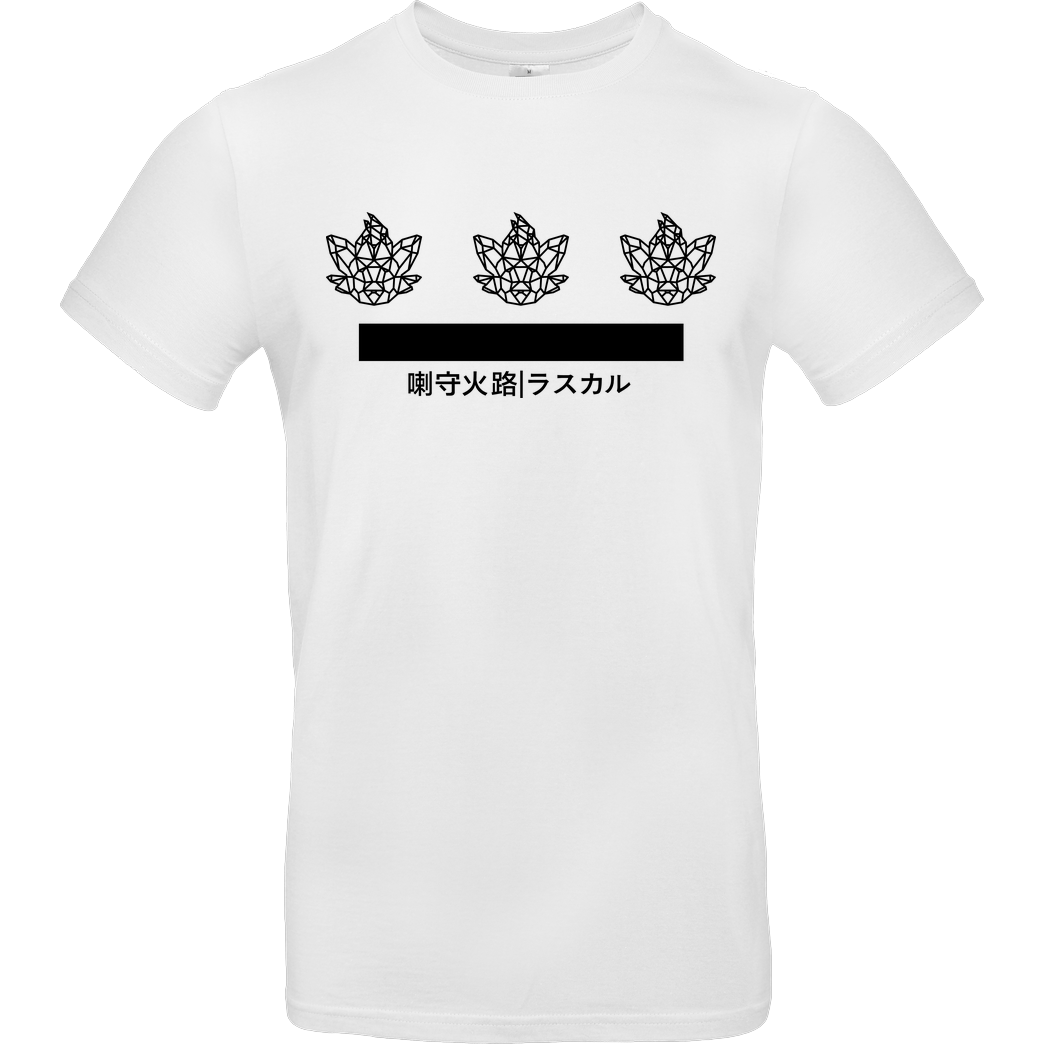 Sephiron Sephiron - Japan Schlingel Stripe T-Shirt B&C EXACT 190 - Weiß