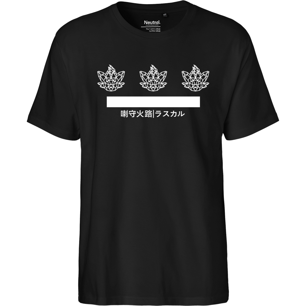 Sephiron Sephiron - Japan Schlingel Stripe T-Shirt Fairtrade T-Shirt - schwarz