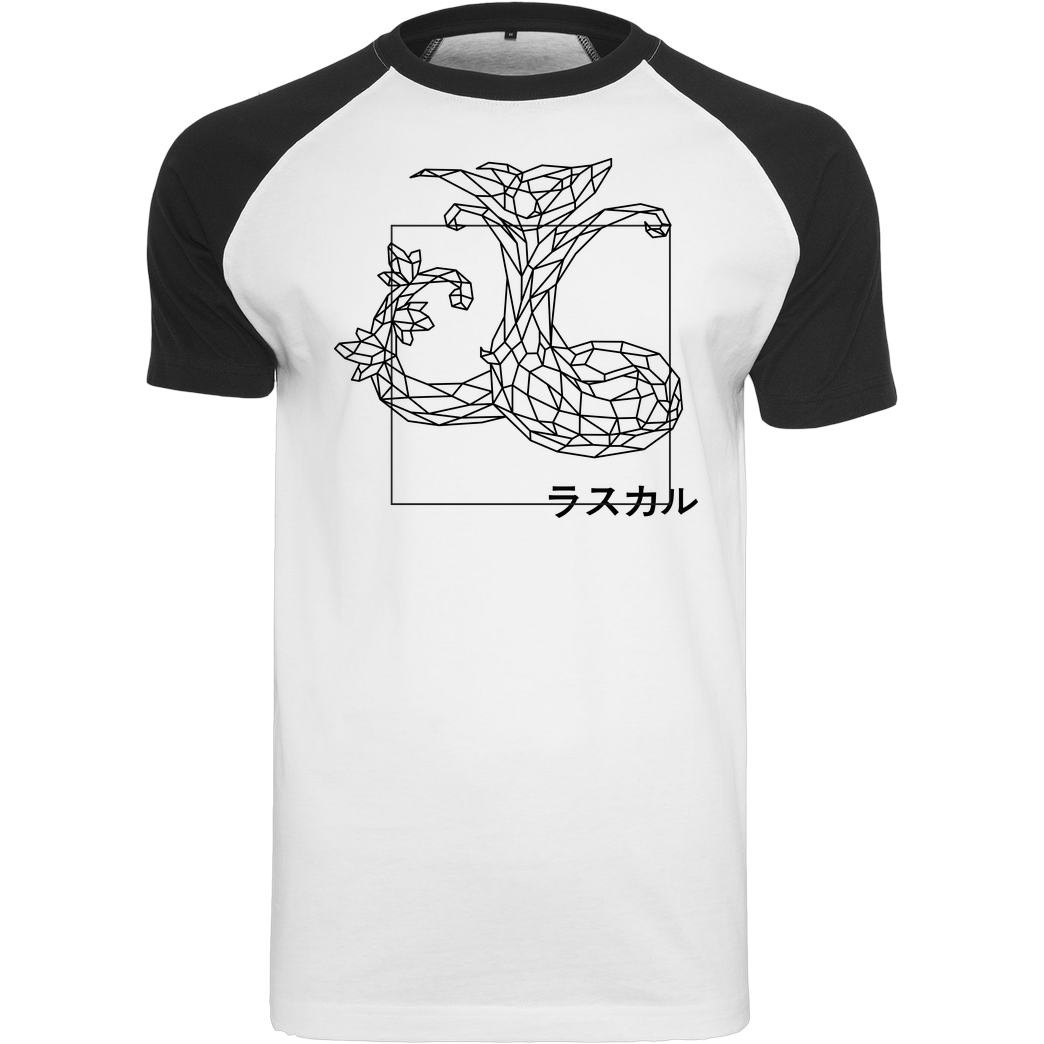 Sephiron Sephiron - Mokuba 04 T-Shirt Raglan-Shirt weiß