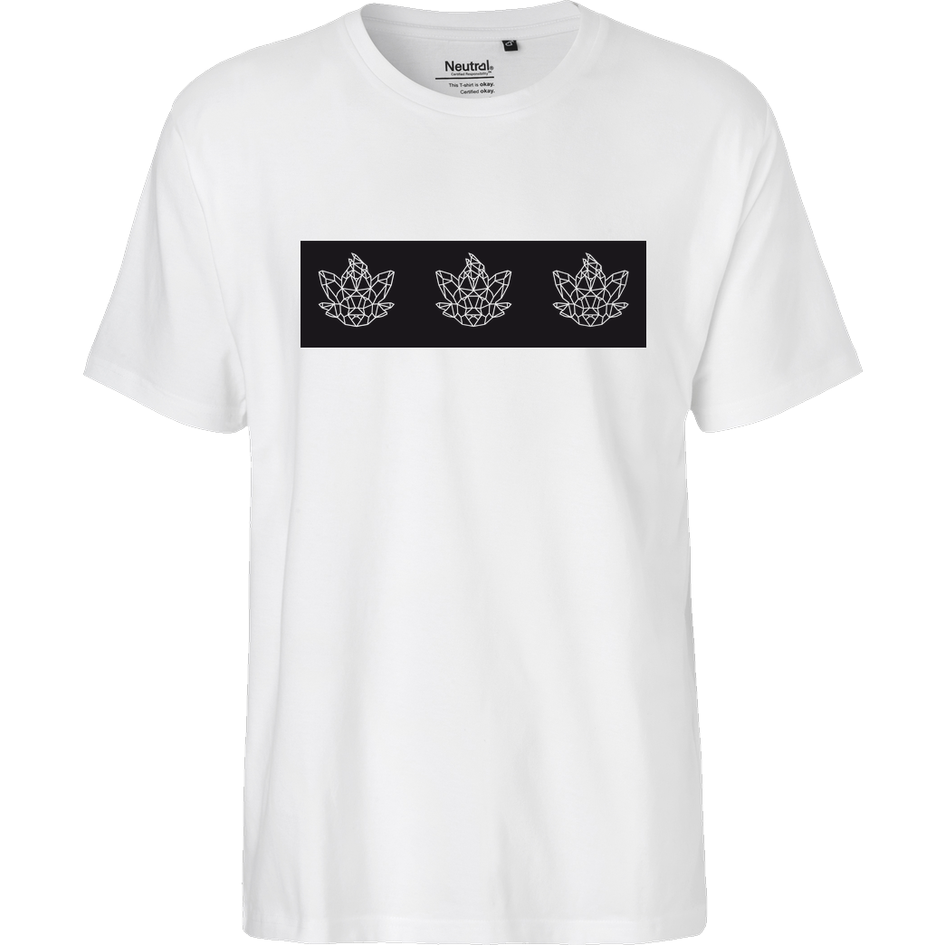 Sephiron Sephiron - Polygon Square T-Shirt Fairtrade T-Shirt - weiß