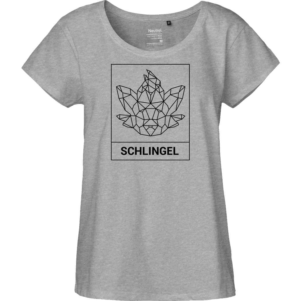 Sephiron Sephiron - Schlingel Kasten T-Shirt Fairtrade Loose Fit Girlie - heather grey