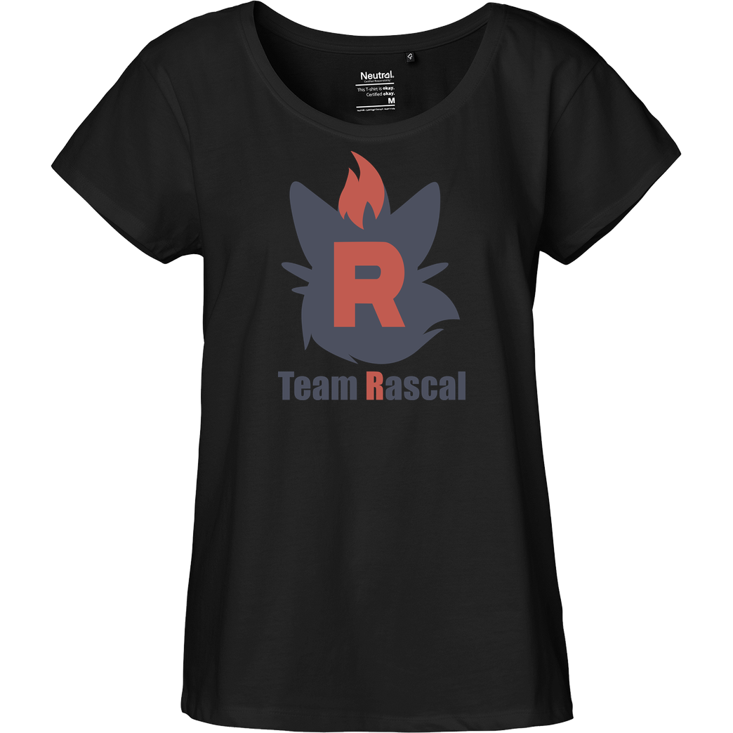 Sephiron Sephiron - Team Rascal T-Shirt Fairtrade Loose Fit Girlie - schwarz