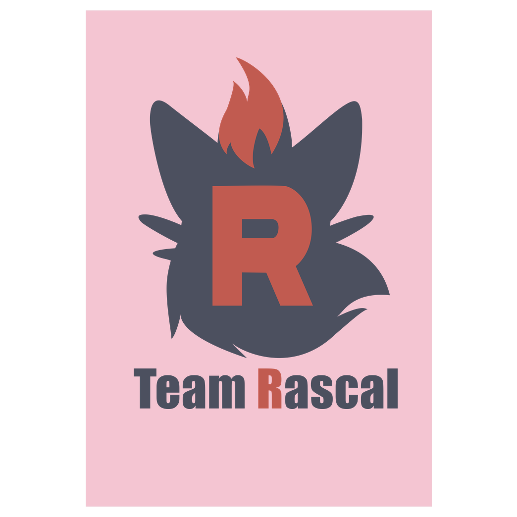 Sephiron Sephiron - Team Rascal Druck Kunstdruck rosa
