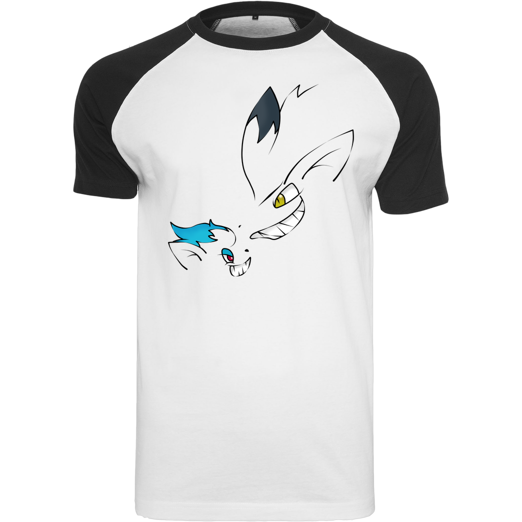 Sephiron Sephiron - Z shiny T-Shirt Raglan-Shirt weiß