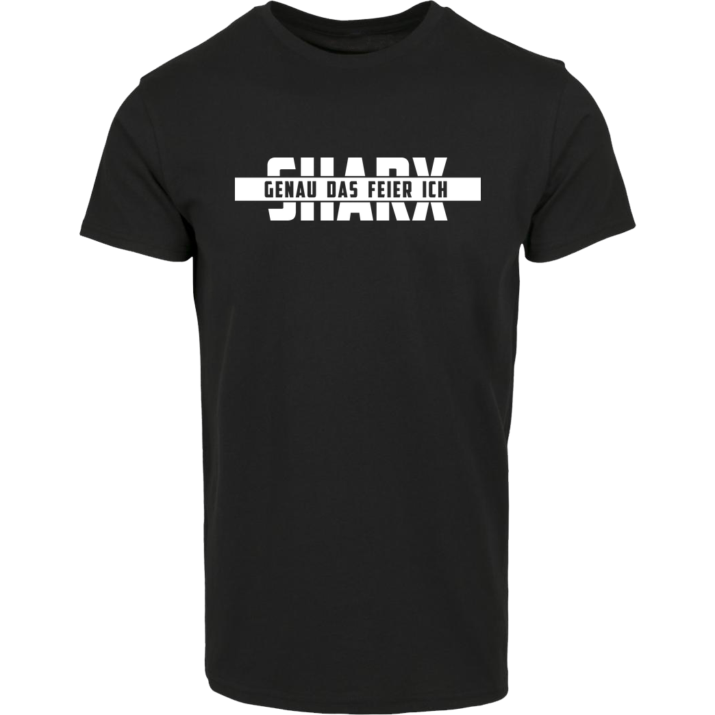 Sharx Sharx - Logo White T-Shirt Hausmarke T-Shirt  - Schwarz