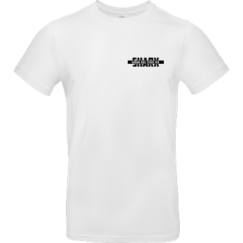 Sharx - Logo&Comic - Black T-shirt B&C EXACT 190 - Weiß