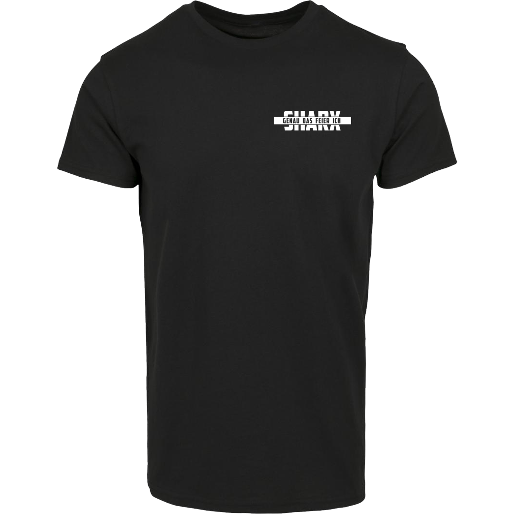 Sharx Sharx - Logo&Comic - White T-shirt T-Shirt Hausmarke T-Shirt  - Schwarz