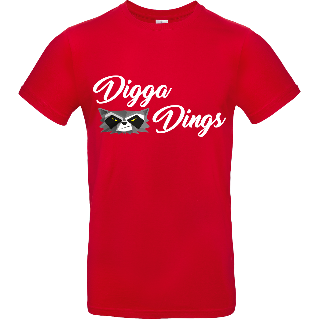 Shlorox Shlorox - Digga Dings T-Shirt B&C EXACT 190 - Rot