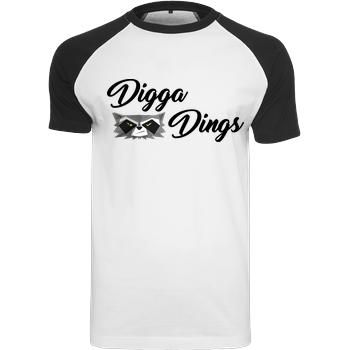 Shlorox - Digga Dings Raglan-Shirt weiß