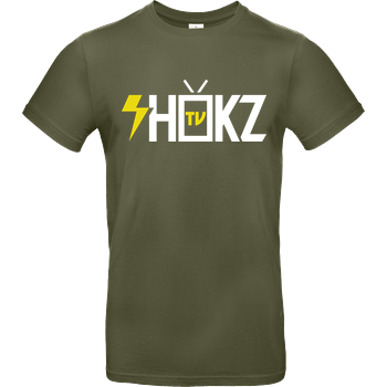 shokzTV - Logo T-shirt B&C EXACT 190 - Khaki