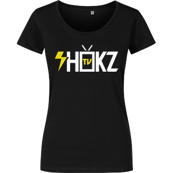 shokzTV - Logo T-shirt Damenshirt schwarz