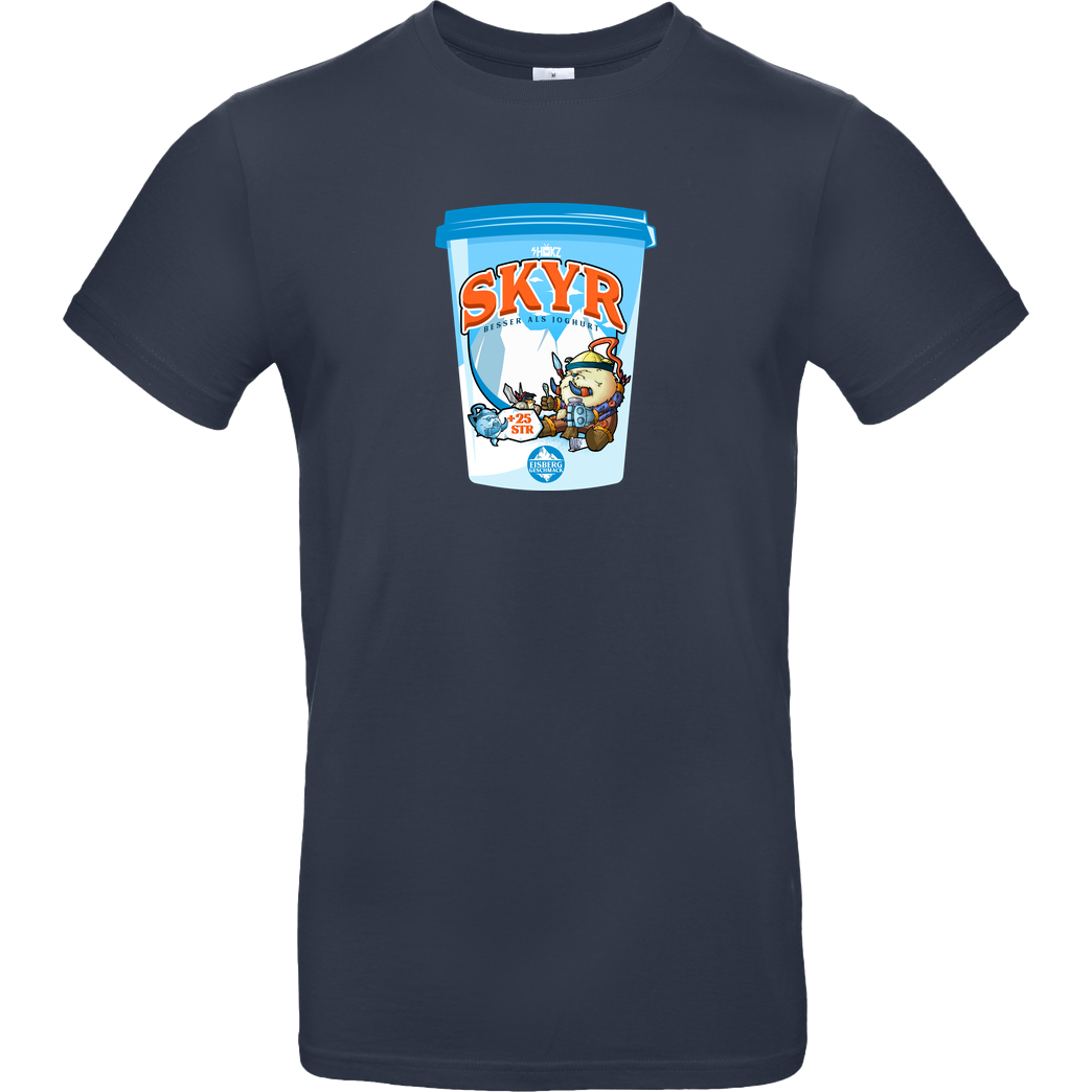 shokzTV shokzTV - Skyr T-shirt T-Shirt B&C EXACT 190 - Navy