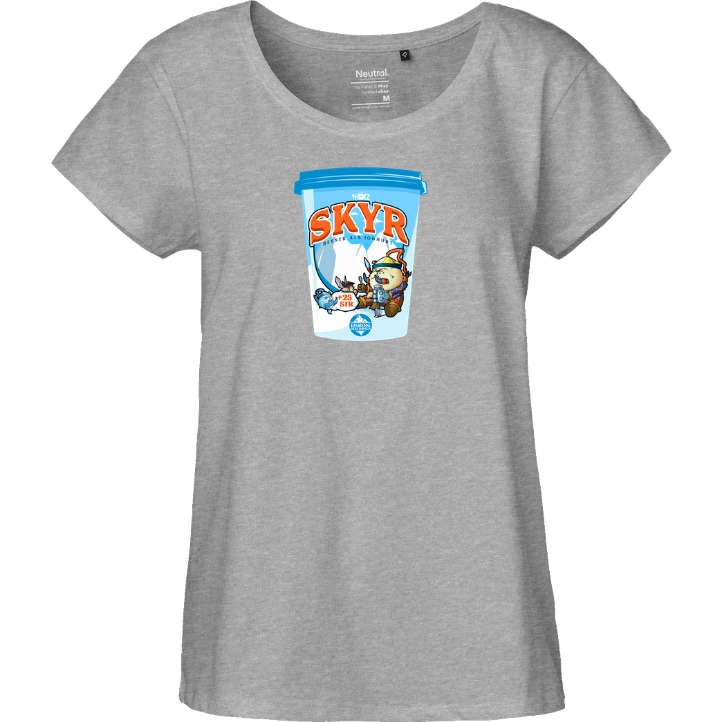 shokzTV shokzTV - Skyr T-shirt T-Shirt Fairtrade Loose Fit Girlie - heather grey