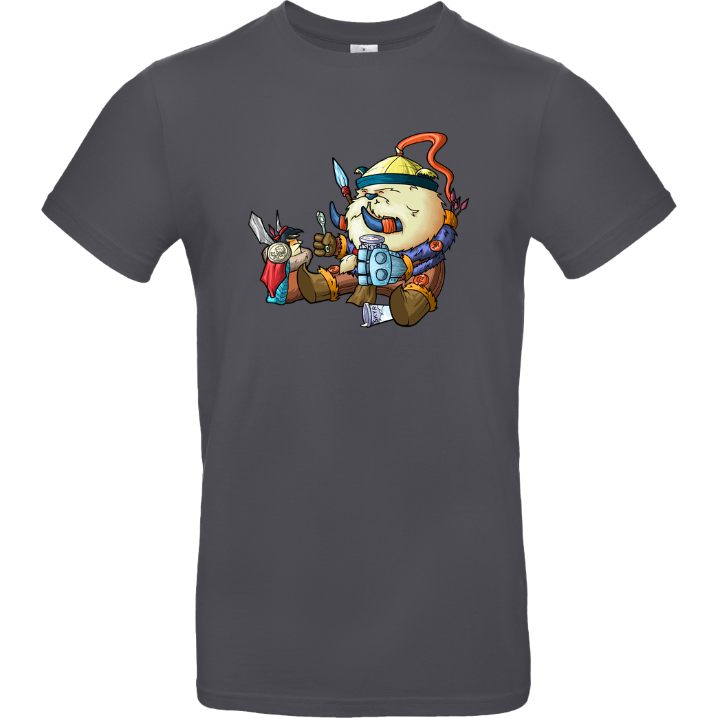shokzTV shokzTV - Tusk with penguin T-shirt T-Shirt B&C EXACT 190 - Dark Grey