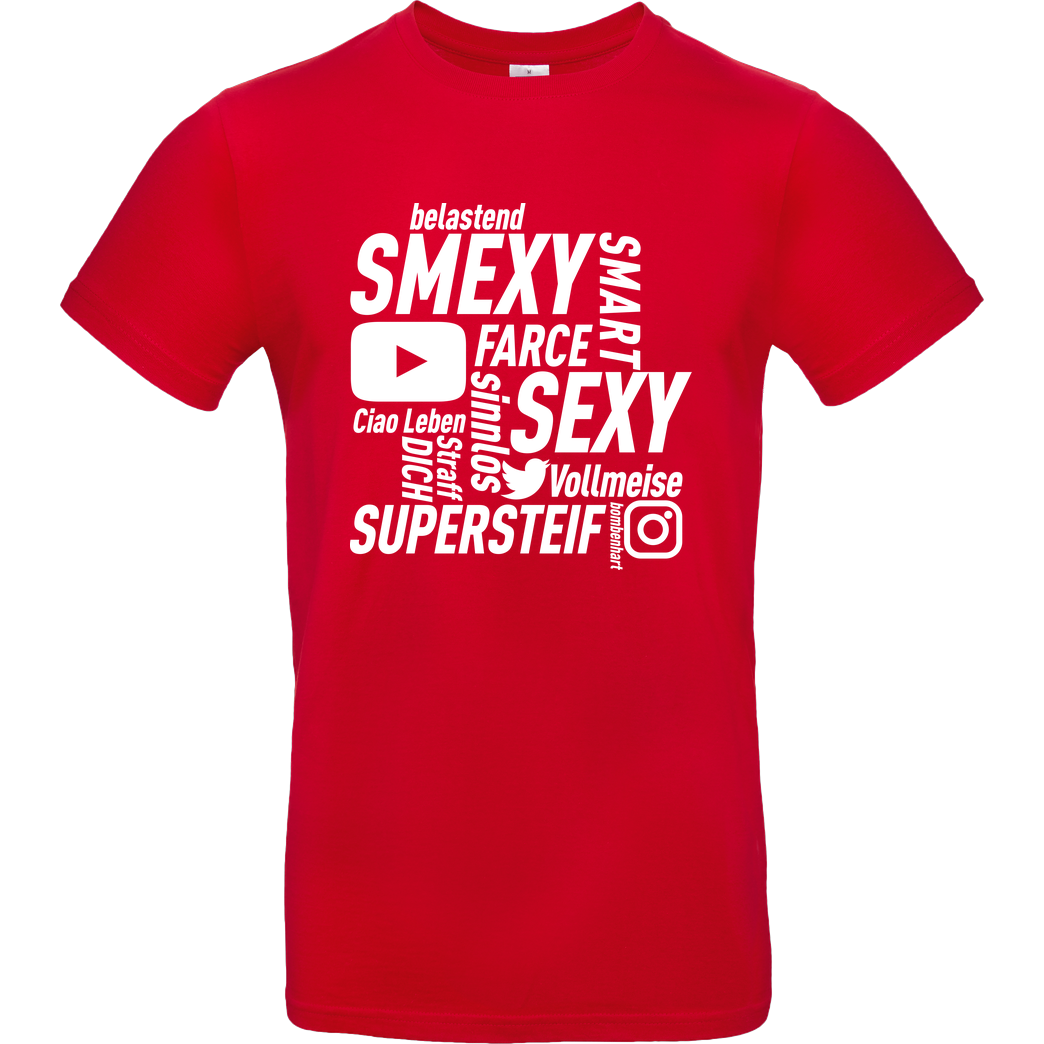 Smexy Smexy - Socials T-Shirt B&C EXACT 190 - Rot