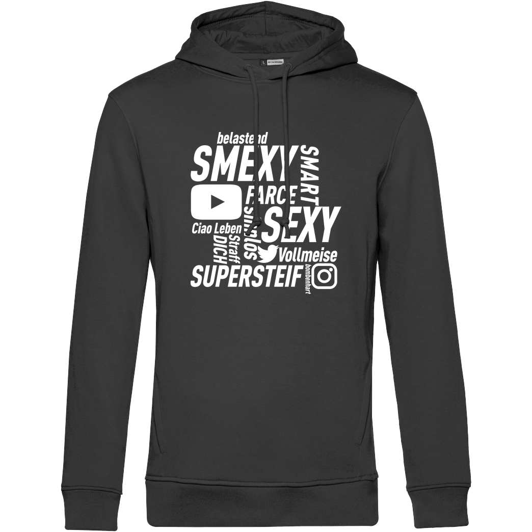 Smexy Smexy - Socials Sweatshirt B&C HOODED INSPIRE - schwarz