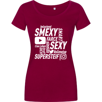 Smexy - Socials Damenshirt berry