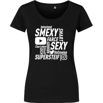 Smexy - Socials Damenshirt schwarz