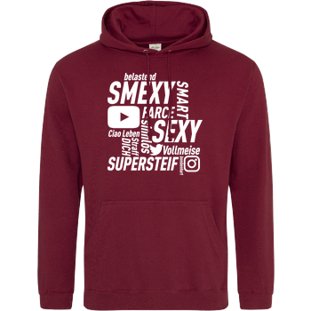 Smexy - Socials JH Hoodie - Bordeaux