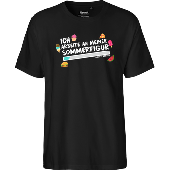 Sommerfigur Fairtrade T-Shirt - schwarz
