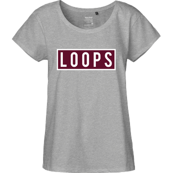 Sonny Loops - Square Fairtrade Loose Fit Girlie - heather grey