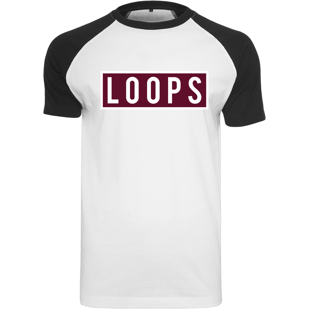 Sonny Loops Sonny Loops - Square T-Shirt Raglan-Shirt weiß