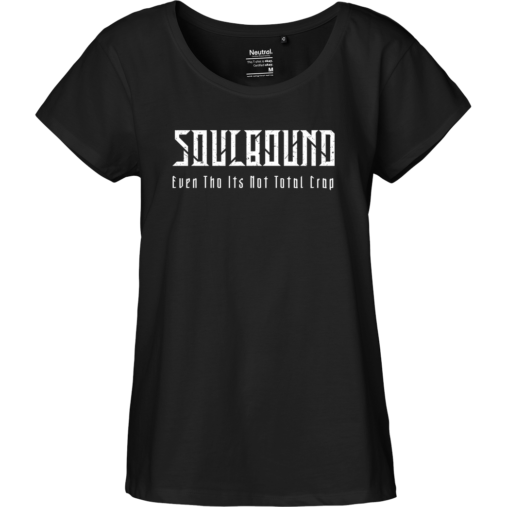 Soulbound Soulbound - No Thanks! T-Shirt Fairtrade Loose Fit Girlie - schwarz
