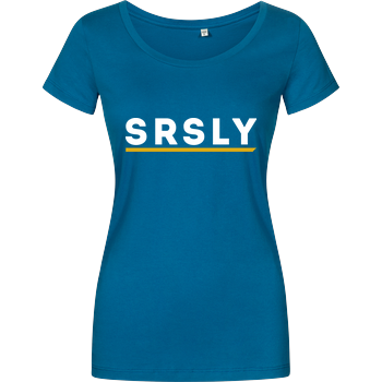 SRSLY - Logo Damenshirt petrol