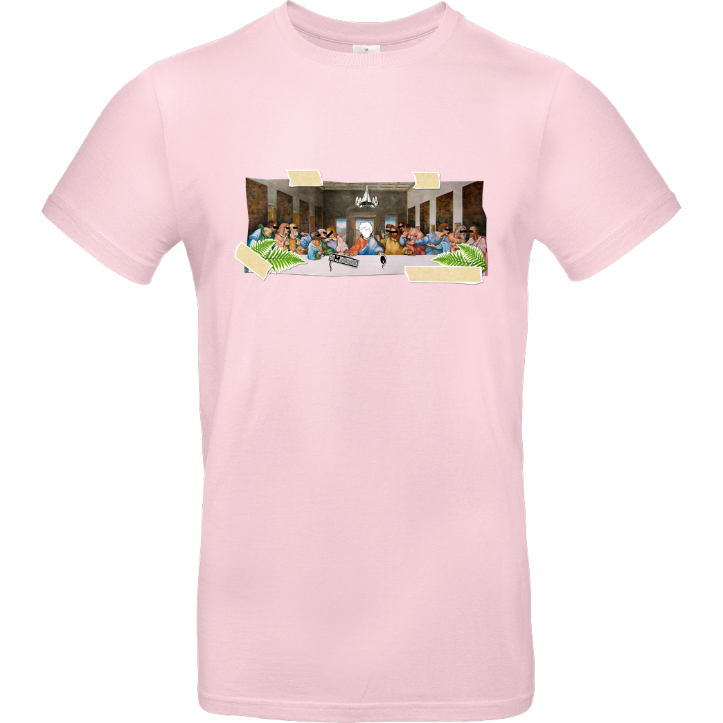 byStegi Stegi - Abendmahl T-Shirt B&C EXACT 190 - Rosa