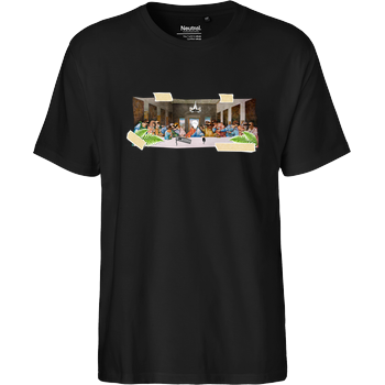 Stegi - Abendmahl Fairtrade T-Shirt - schwarz