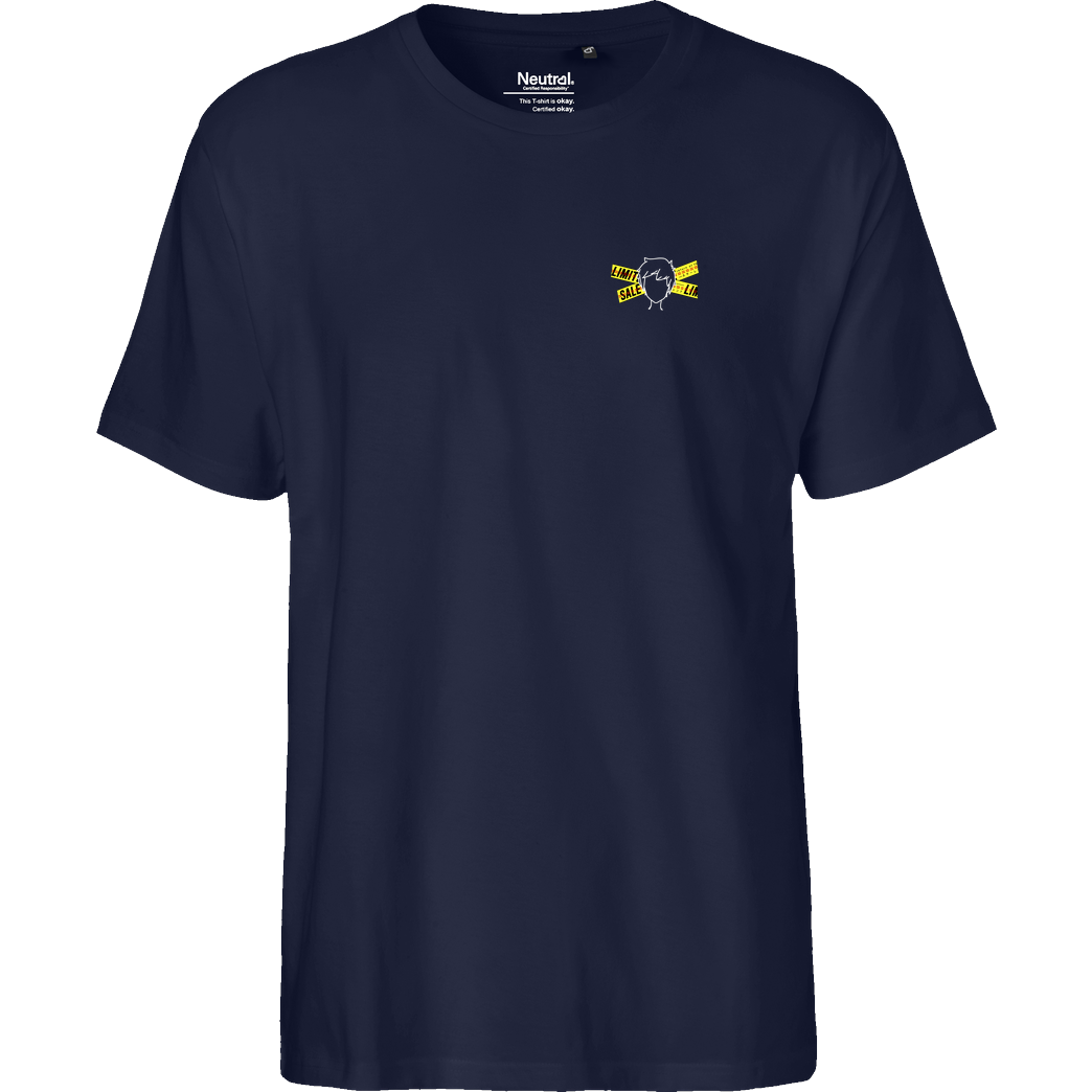 byStegi Stegi - Don't Cross T-Shirt Fairtrade T-Shirt - navy