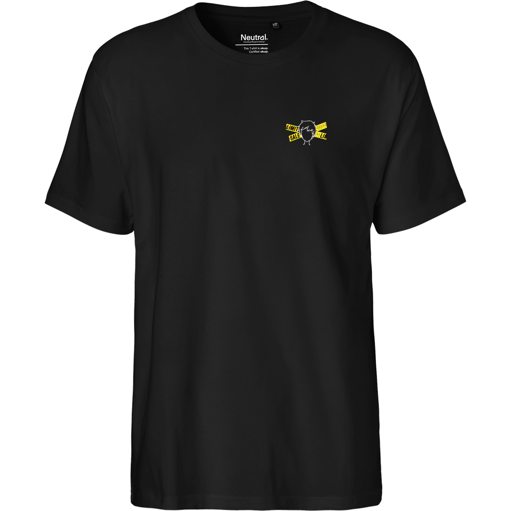 byStegi Stegi - Don't Cross T-Shirt Fairtrade T-Shirt - schwarz