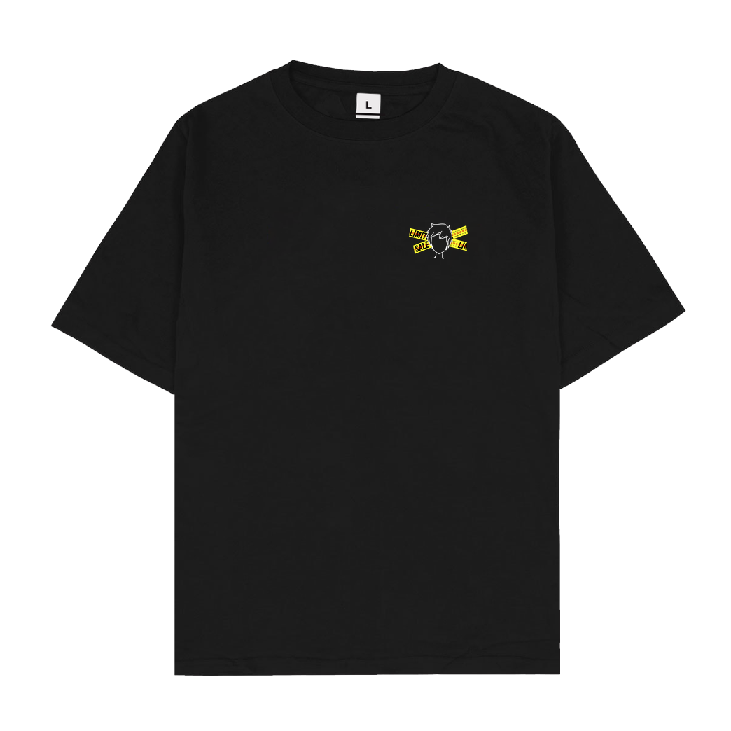 byStegi Stegi - Don't Cross T-Shirt Oversize T-Shirt - Schwarz