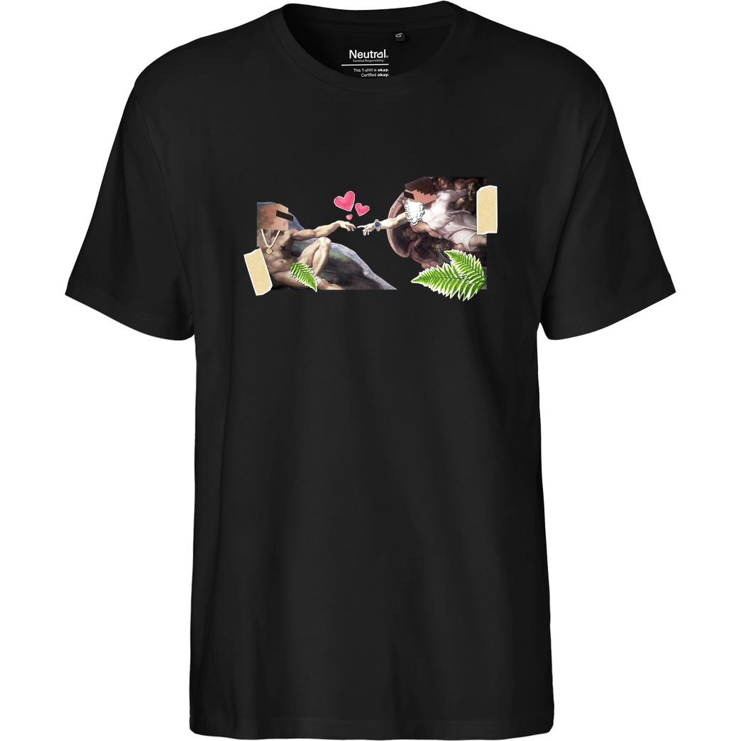 byStegi Stegi - Erschaffung T-Shirt Fairtrade T-Shirt - schwarz