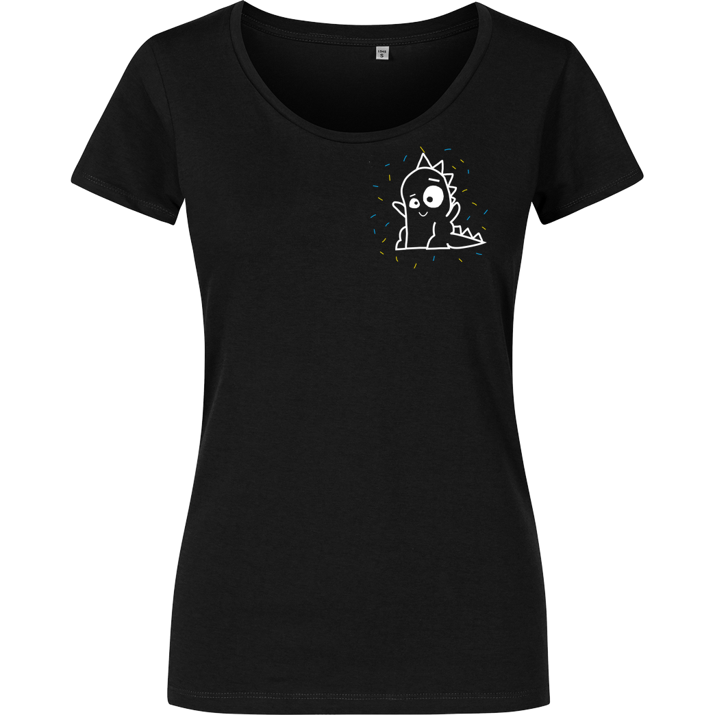 byStegi Stegi - Happy Shirt T-Shirt Damenshirt schwarz