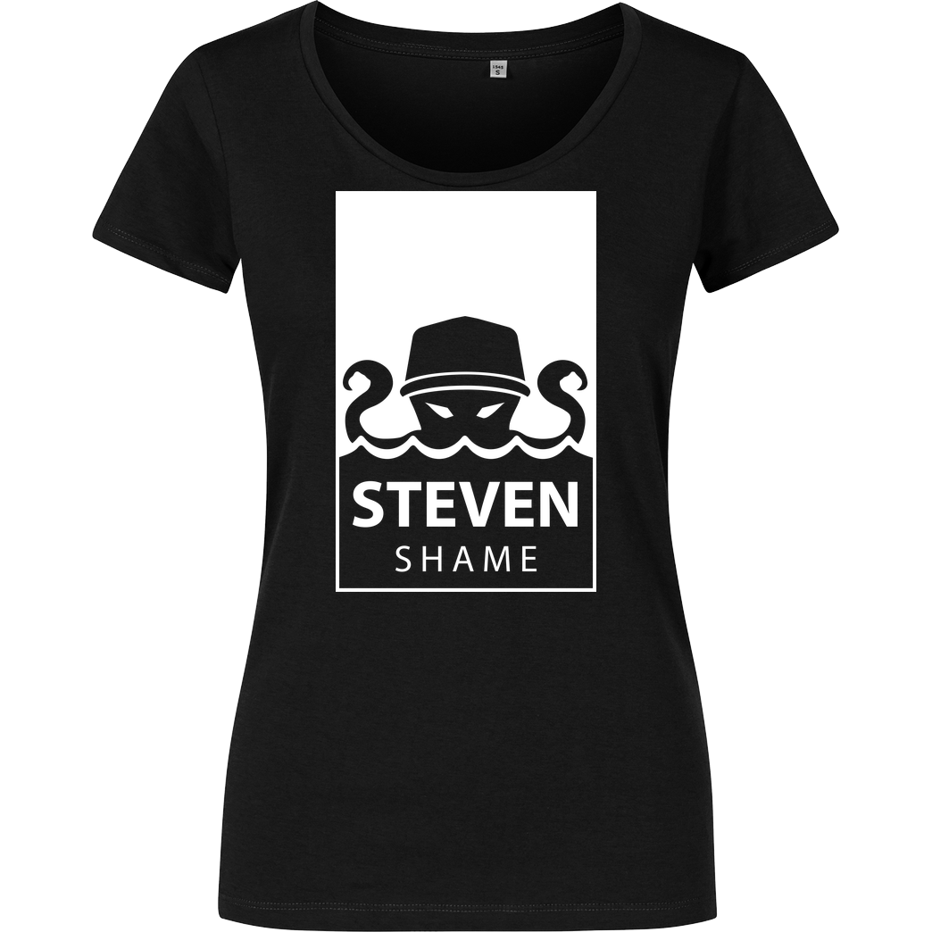Steven Shame Steven Shame - Girl-Shirt T-Shirt Damenshirt schwarz
