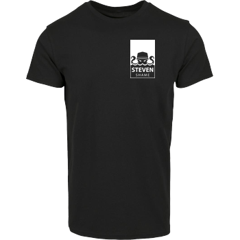 Steven Shame - Pocket Hausmarke T-Shirt  - Schwarz