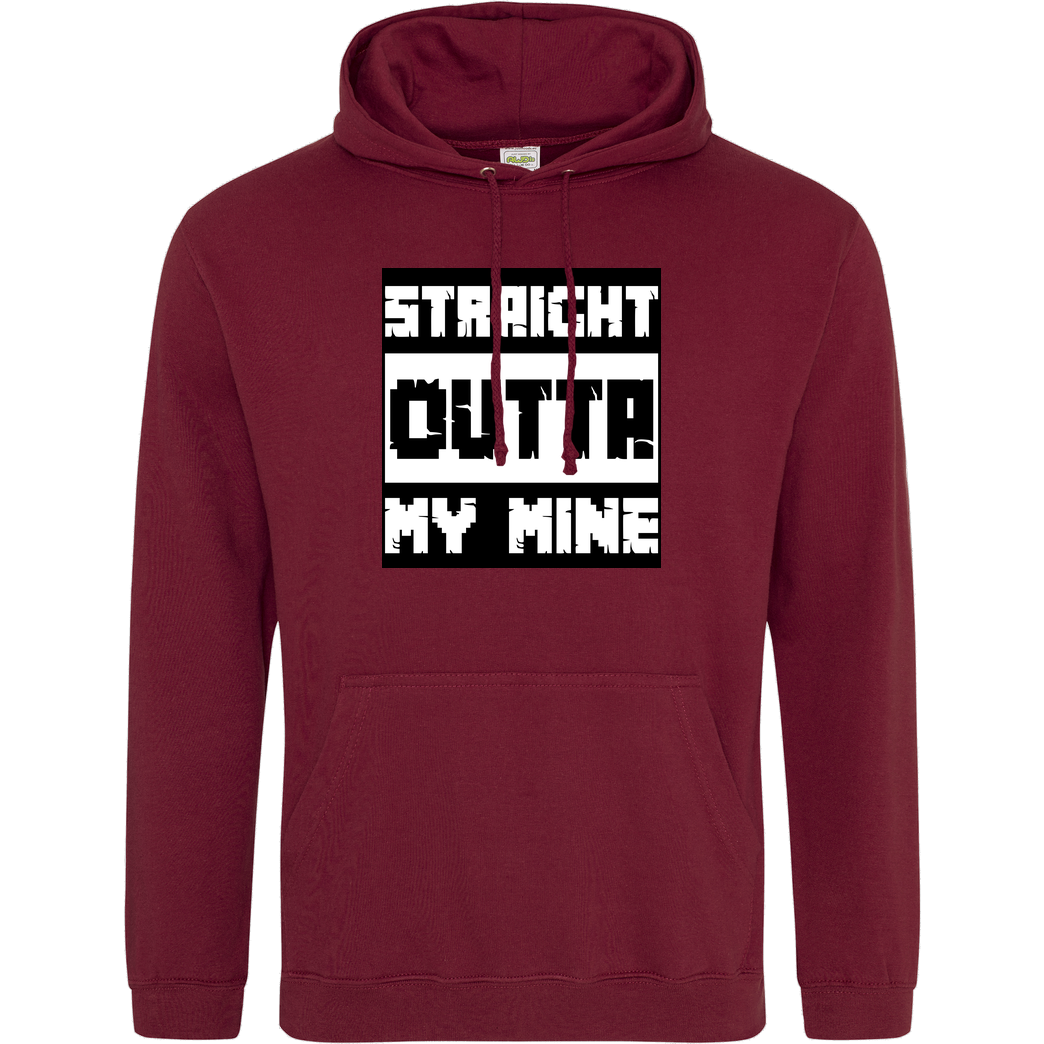 bjin94 Straight Outta My Mine Sweatshirt JH Hoodie - Bordeaux