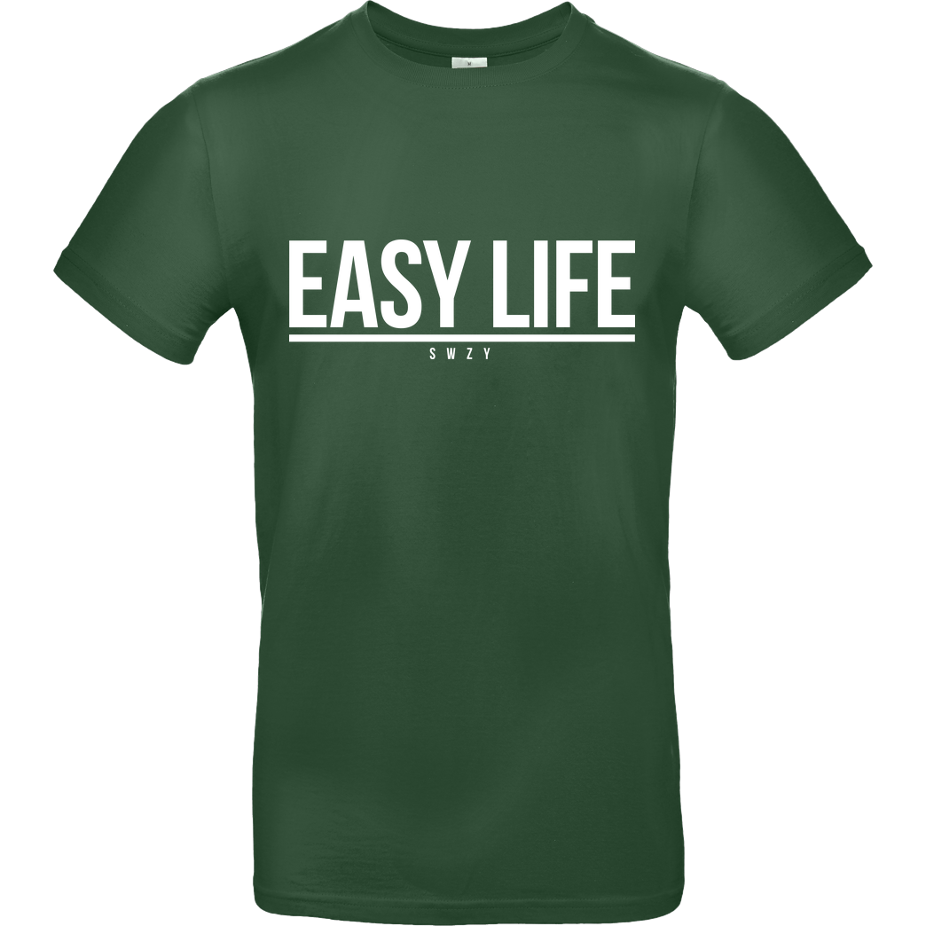 None Sweazy - Easy Life T-Shirt B&C EXACT 190 - Flaschengrün