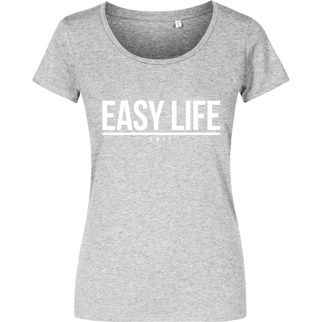 None Sweazy - Easy Life T-Shirt Damenshirt heather grey