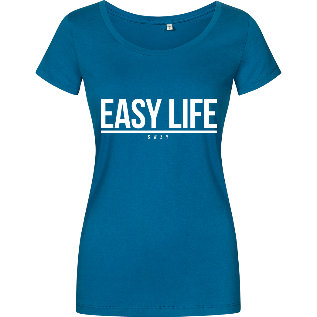 None Sweazy - Easy Life T-Shirt Damenshirt petrol