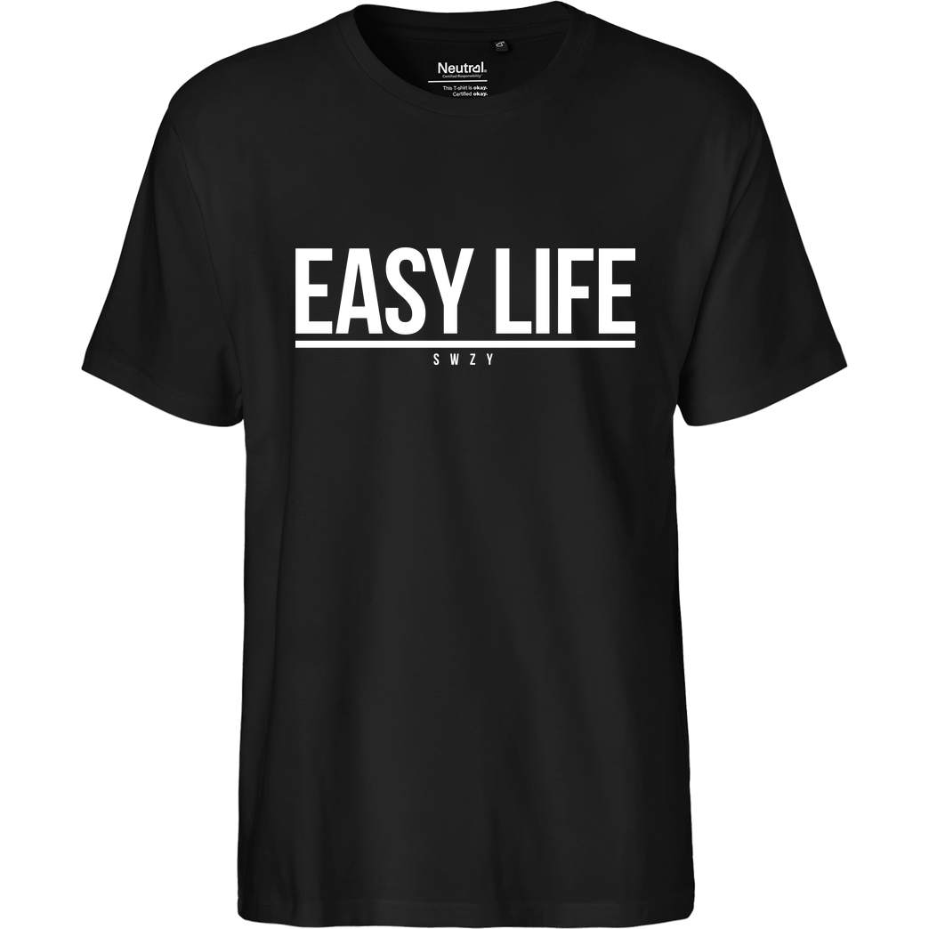 None Sweazy - Easy Life T-Shirt Fairtrade T-Shirt - schwarz