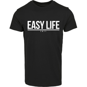 Sweazy - Easy Life Hausmarke T-Shirt  - Schwarz