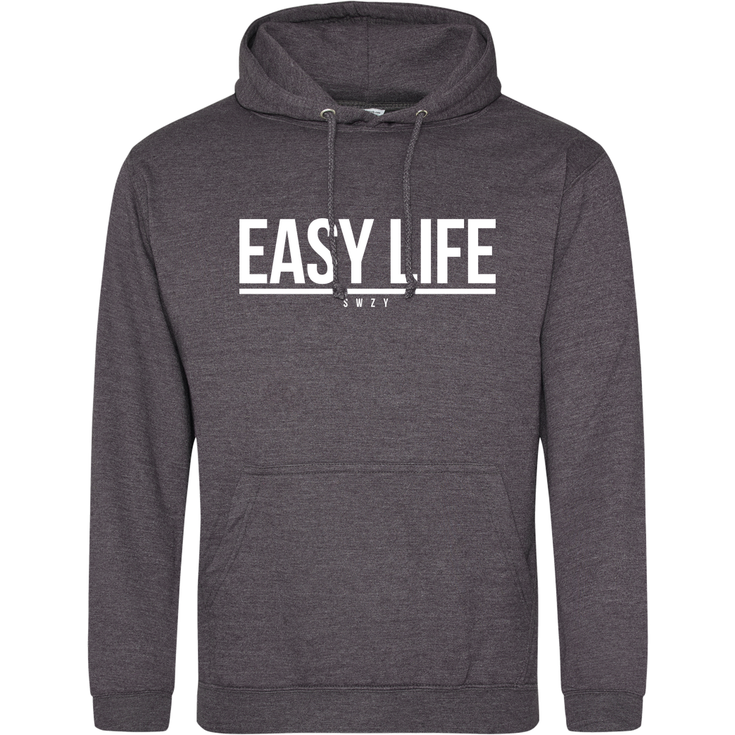 None Sweazy - Easy Life Sweatshirt JH Hoodie - Dark heather grey