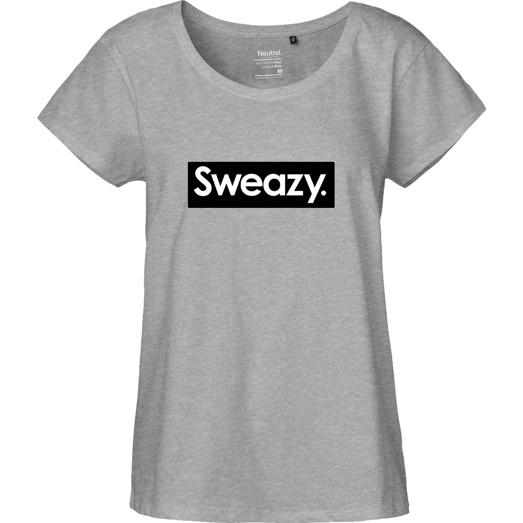 None Sweazy - Sweazy T-Shirt Fairtrade Loose Fit Girlie - heather grey