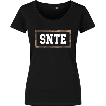 Synte - Camo Logo Damenshirt schwarz