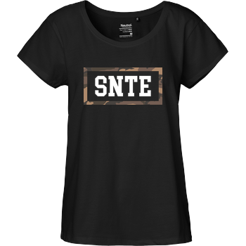 Synte - Camo Logo Fairtrade Loose Fit Girlie - schwarz